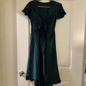 Elegant Dark Green Women's Dress
